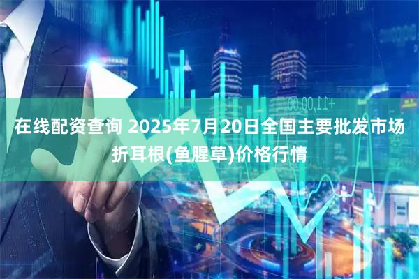 在线配资查询 2025年7月20日全国主要批发市场折耳根(鱼腥草)价格行情